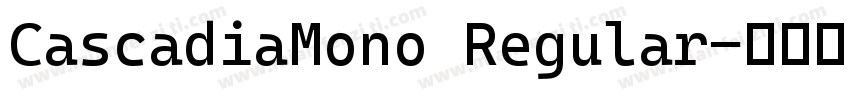 CascadiaMono Regular字体转换